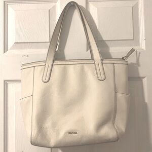 Fossil Cream Tote Bag